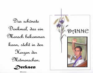 In unseren Herzen wirst du ewig Leben